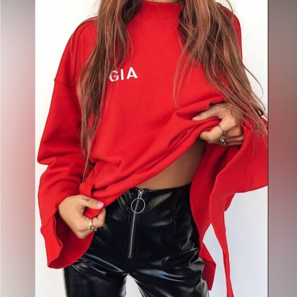 I.AM.GIA Red Sofia Crewneck